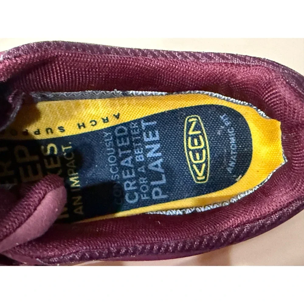 KEEN Women's Size 9 Explore Waterproof Sneakers 1021664 Tawny Port Red - Picture 7 of 10